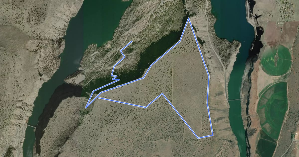 Маршрут Tam-a-láu Trail на спутниковом снимке