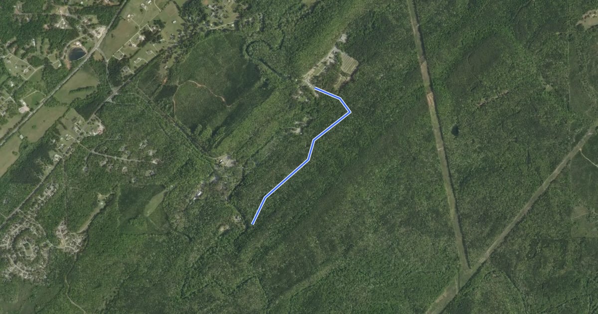 Маршрут Tannehill Tramway на спутниковом снимке