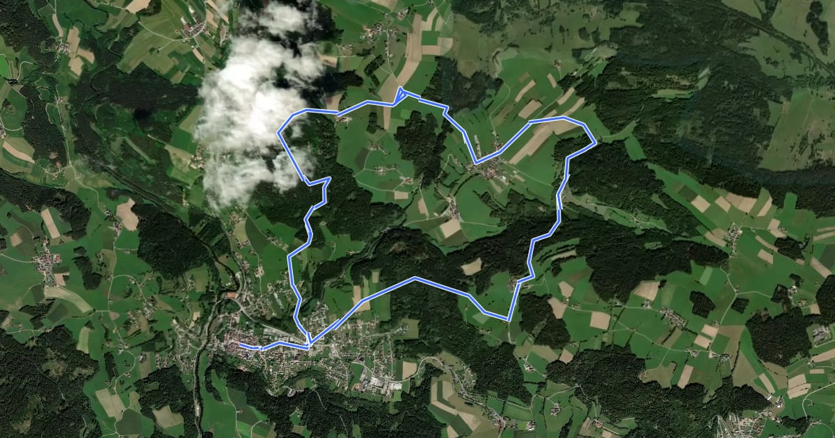 Маршрут Tanzbodenweg на спутниковом снимке