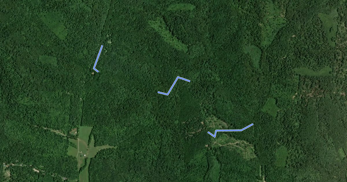 Маршрут Tar Hollow State Forest на спутниковом снимке