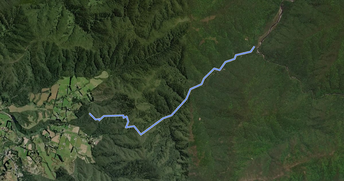 Маршрут TAR - Smith Creek на спутниковом снимке