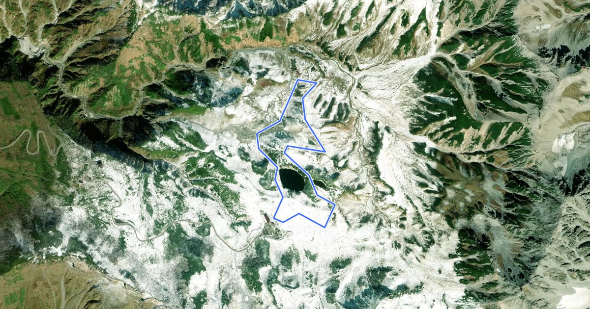 Маршрут Tateyama, Murodo на спутниковом снимке