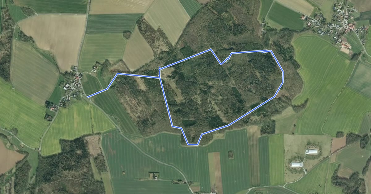 Маршрут Taucherwald Rundweg на спутниковом снимке