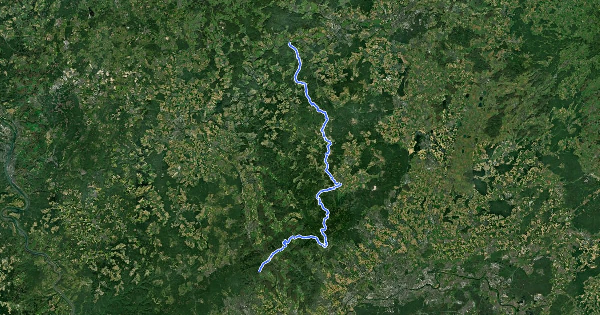 Маршрут Taunusklub Route 005 на спутниковом снимке