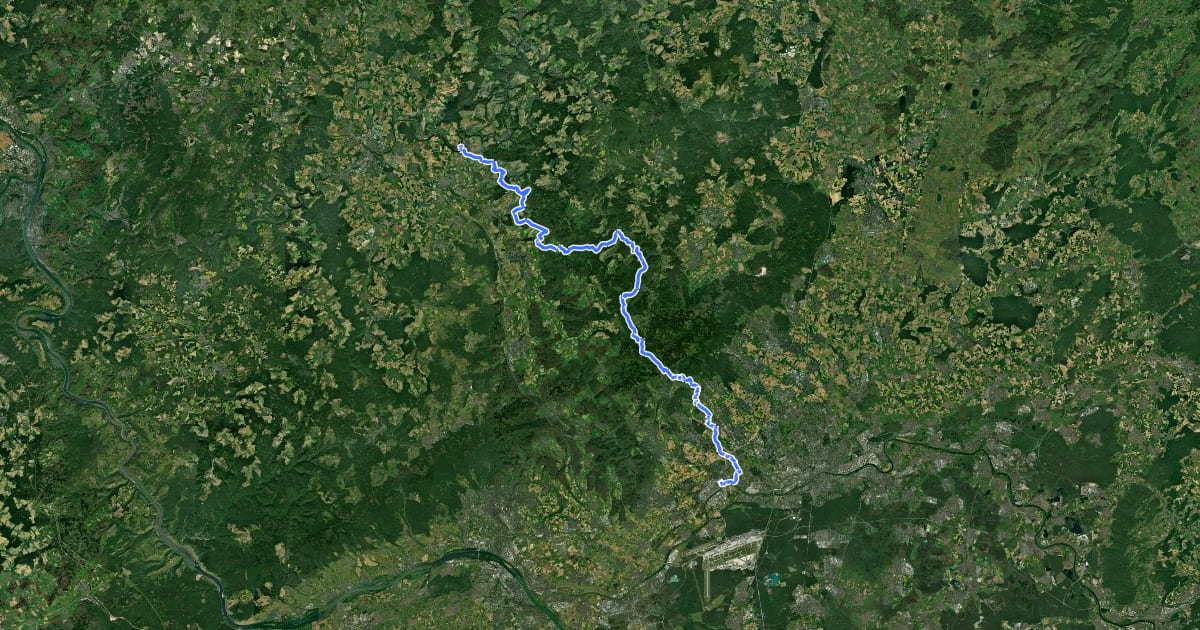 Маршрут Taunusklub Route 008 на спутниковом снимке