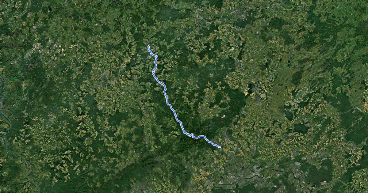 Маршрут Taunusklub Route 009 на спутниковом снимке