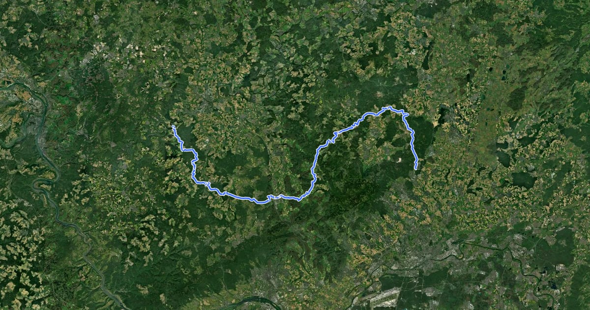 Маршрут Taunusklub Route 011 на спутниковом снимке