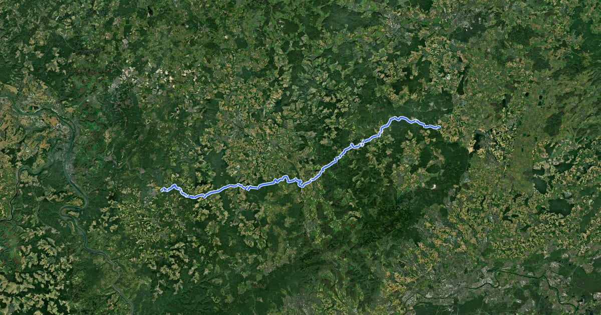 Маршрут Taunusklub Route 013 на спутниковом снимке
