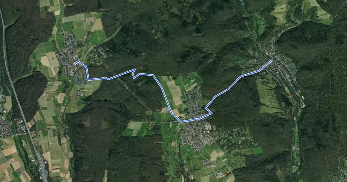 Маршрут Taunusklub Route 020 на спутниковом снимке