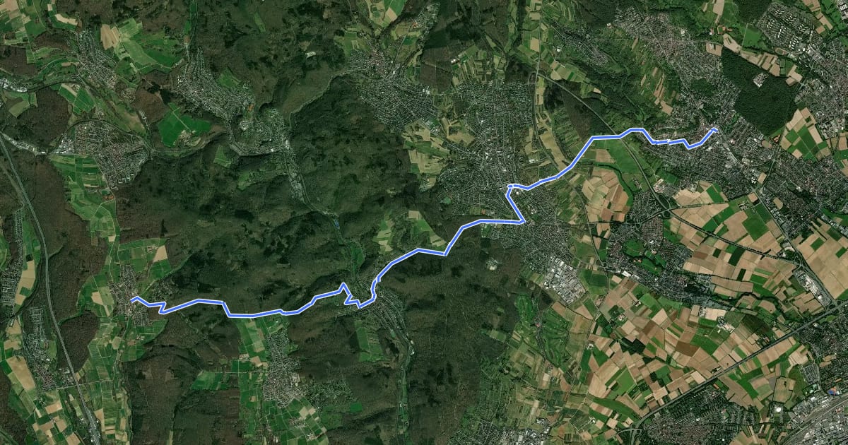 Маршрут Taunusklub Route 022 на спутниковом снимке