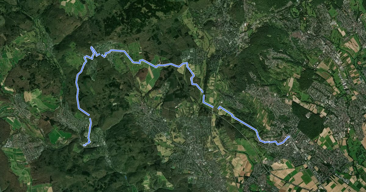 Маршрут Taunusklub Route 024 на спутниковом снимке