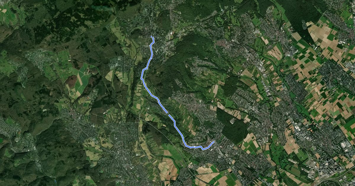 Маршрут Taunusklub Route 025 на спутниковом снимке