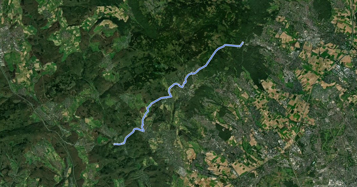Маршрут Taunusklub Route 028 на спутниковом снимке