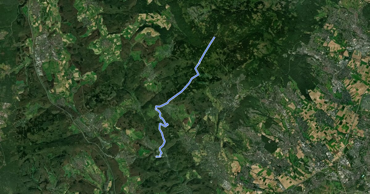 Маршрут Taunusklub Route 029 на спутниковом снимке