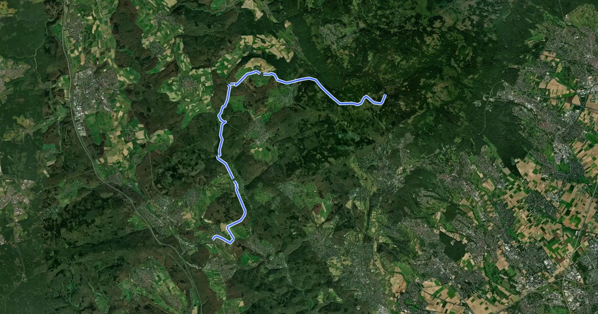 Маршрут Taunusklub Route 030 на спутниковом снимке
