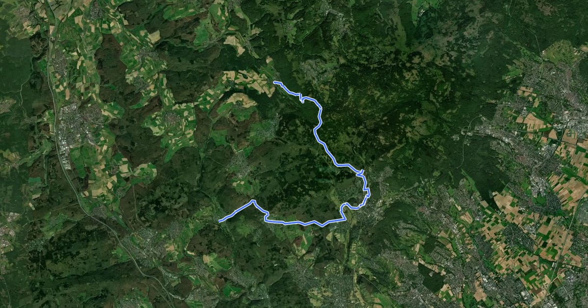 Маршрут Taunusklub Route 031 на спутниковом снимке