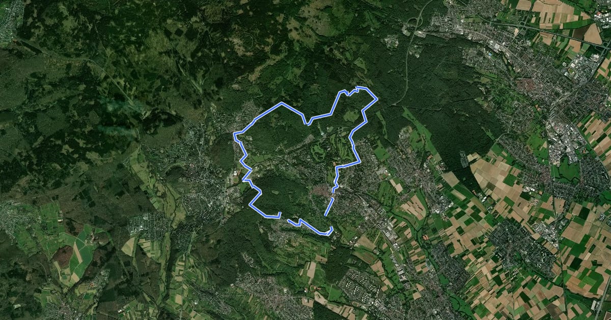 Маршрут Taunusklub Route 036 на спутниковом снимке