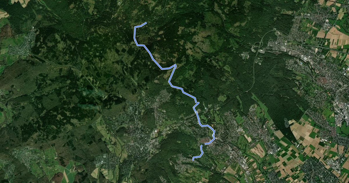 Маршрут Taunusklub Route 038 на спутниковом снимке