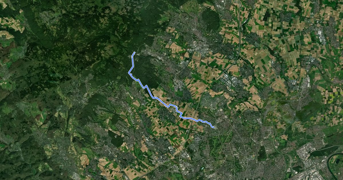Маршрут Taunusklub Route 040 на спутниковом снимке