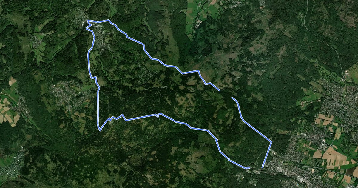 Маршрут Taunusklub Route 045 на спутниковом снимке
