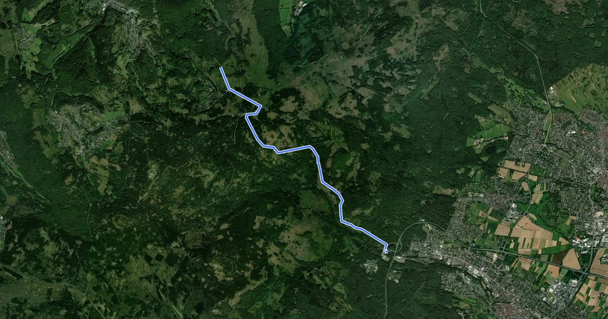 Маршрут Taunusklub Route 046 на спутниковом снимке