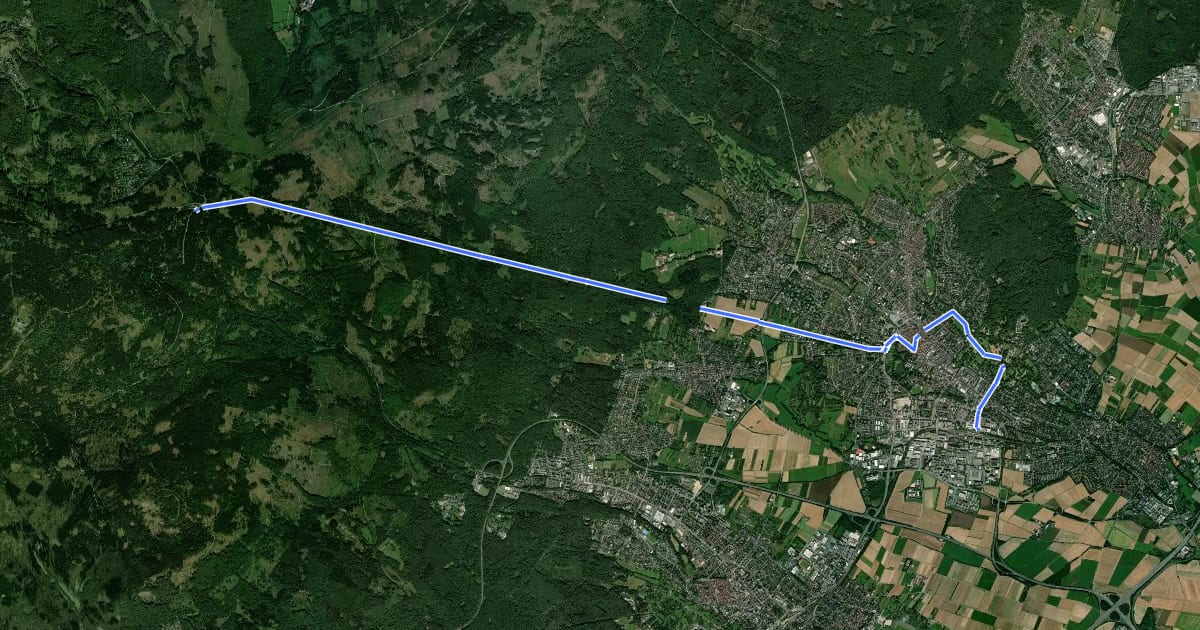Маршрут Taunusklub Route 049 на спутниковом снимке