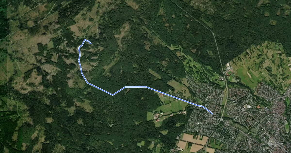 Маршрут Taunusklub Route 050 на спутниковом снимке