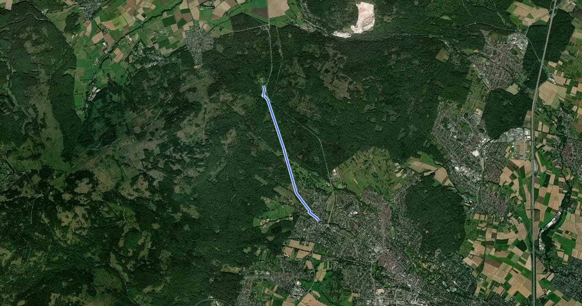 Маршрут Taunusklub Route 052 на спутниковом снимке
