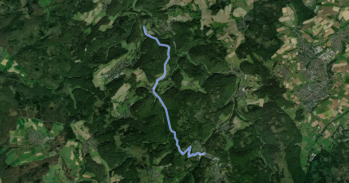 Маршрут Taunusklub Route 056 на спутниковом снимке