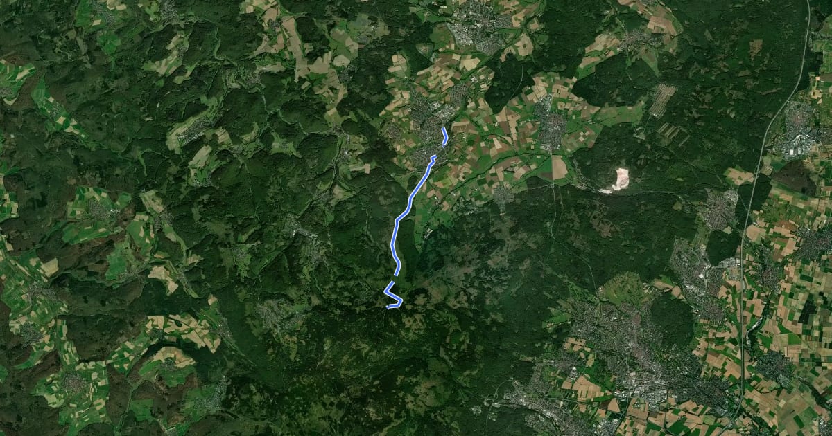 Маршрут Taunusklub Route 061 на спутниковом снимке