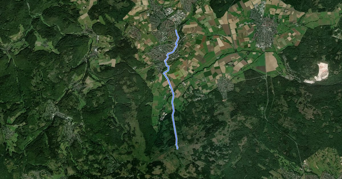 Маршрут Taunusklub Route 062 на спутниковом снимке