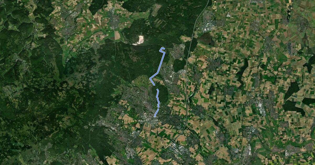 Маршрут Taunusklub Route 065 на спутниковом снимке