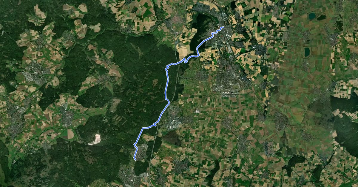 Маршрут Taunusklub Route 067 на спутниковом снимке