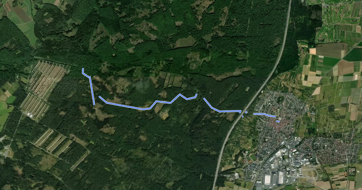 Маршрут Taunusklub Route 068 на спутниковом снимке