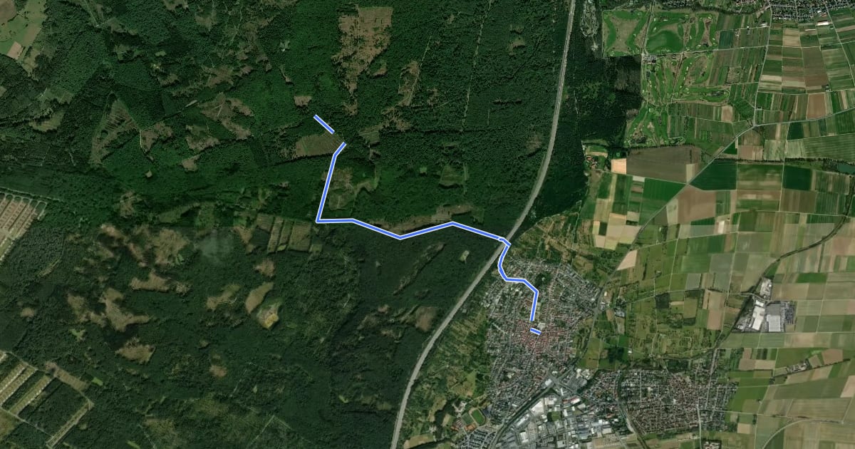 Маршрут Taunusklub Route 069 на спутниковом снимке