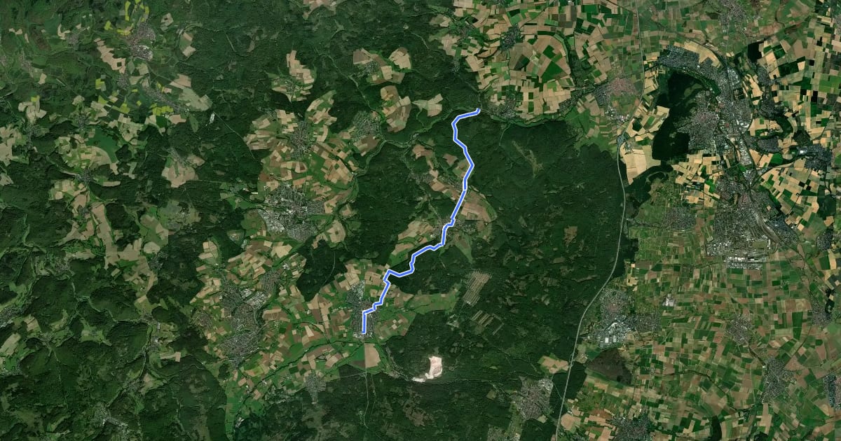 Маршрут Taunusklub Route 074 на спутниковом снимке