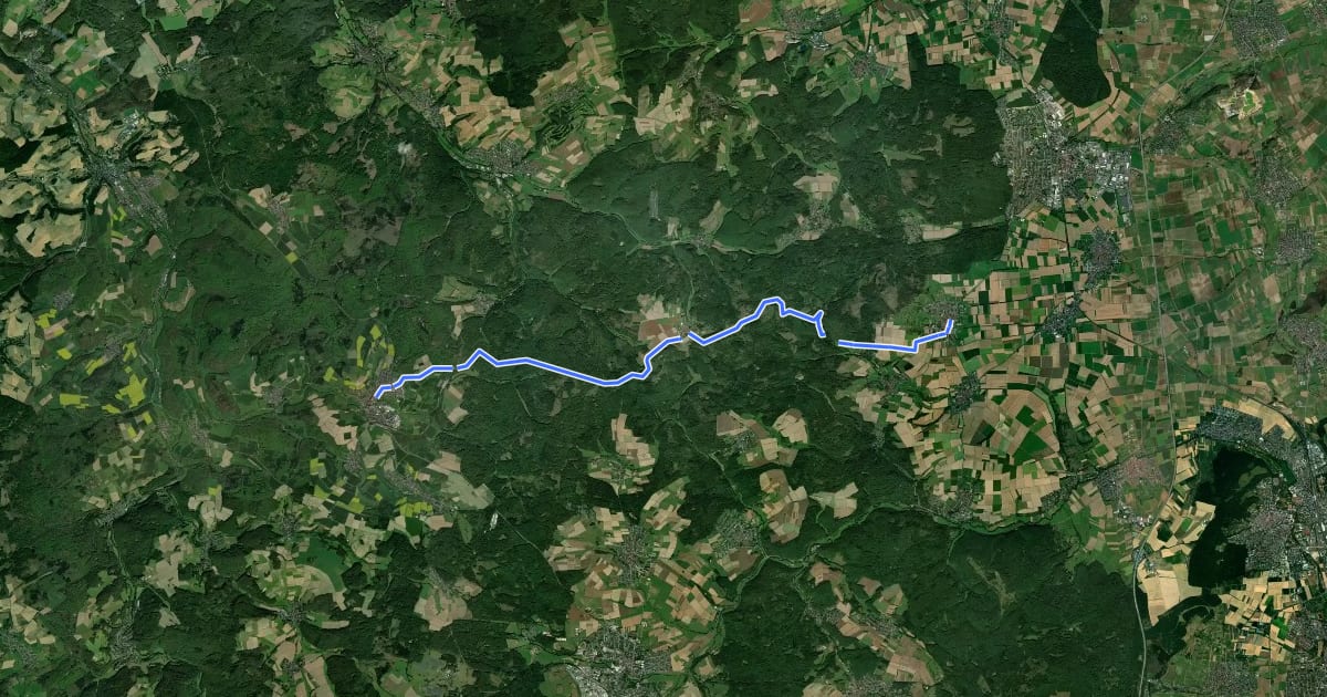 Маршрут Taunusklub Route 082 на спутниковом снимке