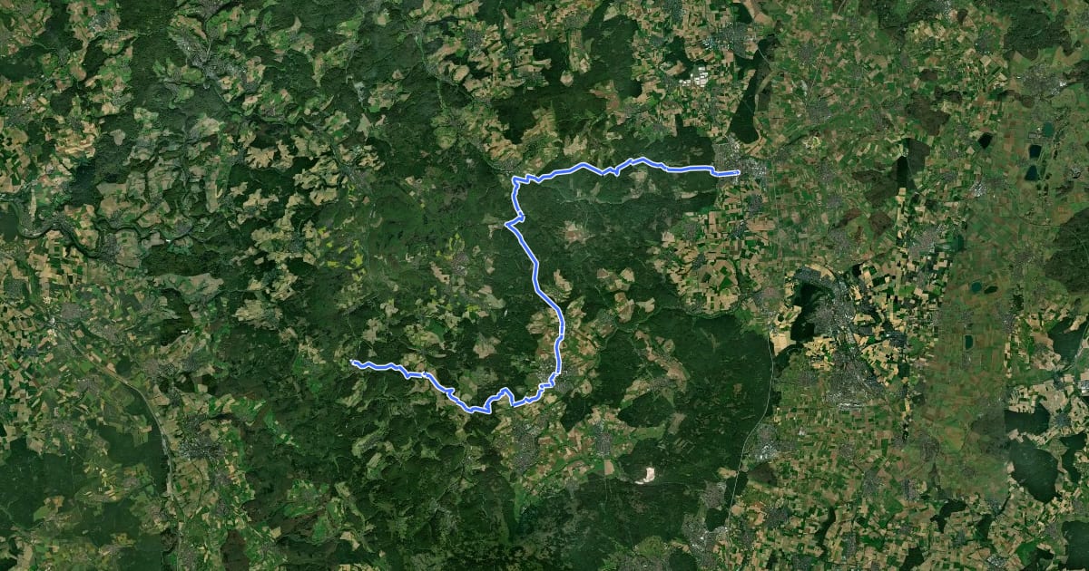 Маршрут Taunusklub Route 083 на спутниковом снимке