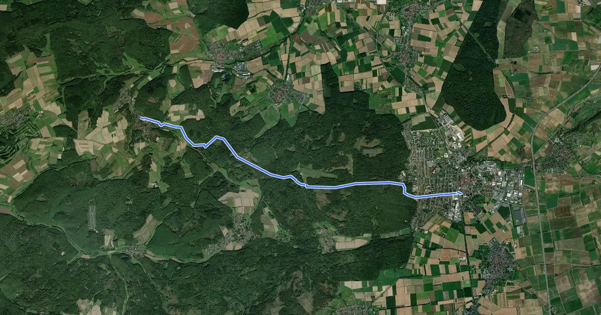 Маршрут Taunusklub Route 084 на спутниковом снимке