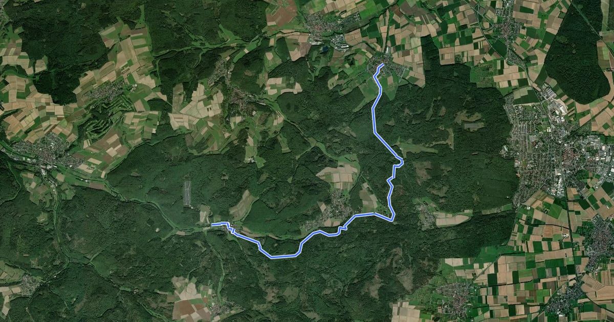 Маршрут Taunusklub Route 085 на спутниковом снимке