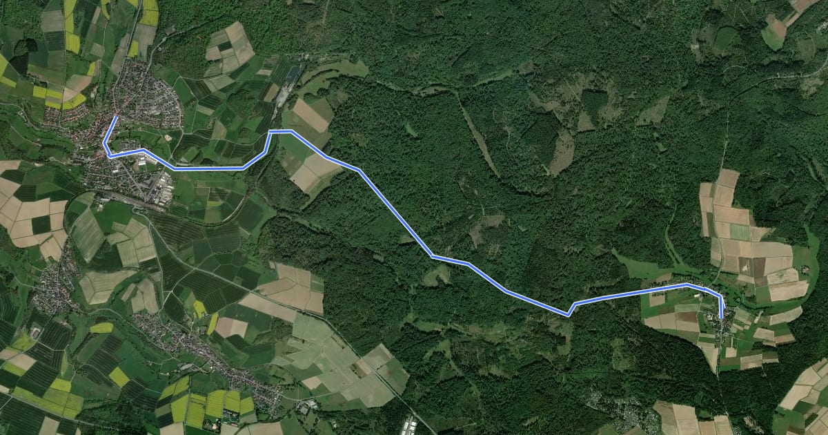 Маршрут Taunusklub Route 088 на спутниковом снимке