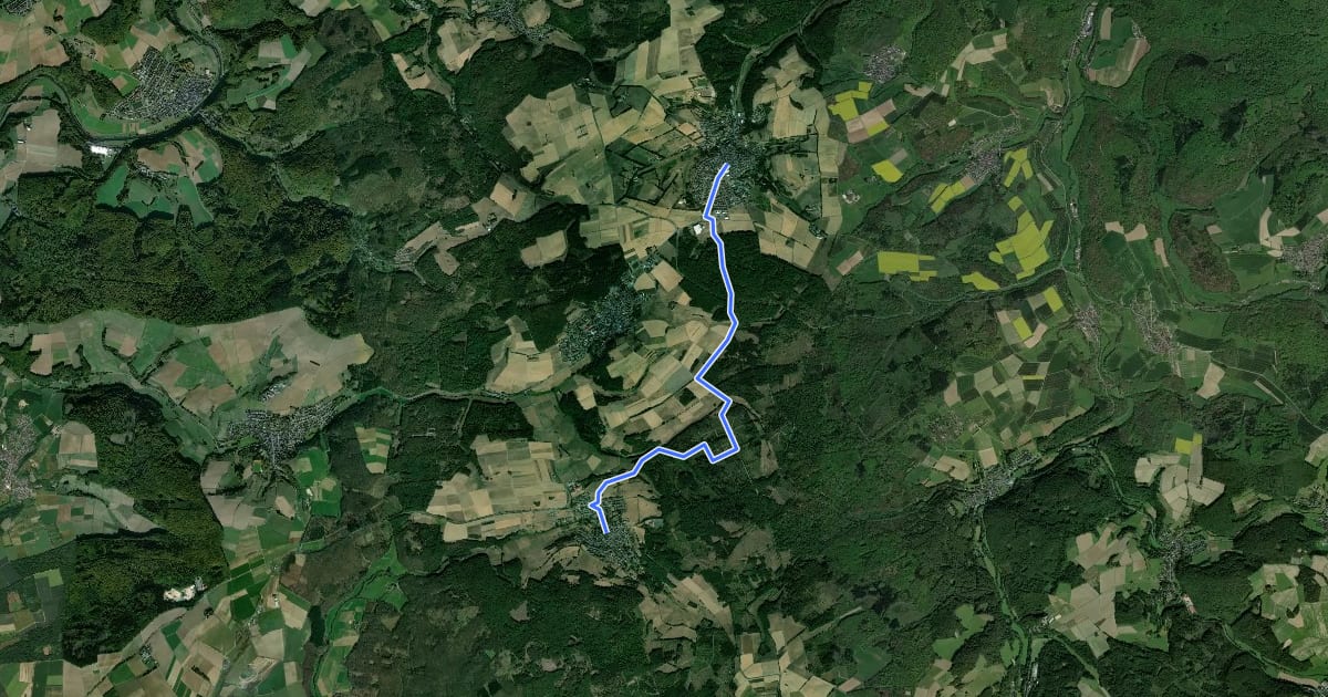 Маршрут Taunusklub Route 097 на спутниковом снимке