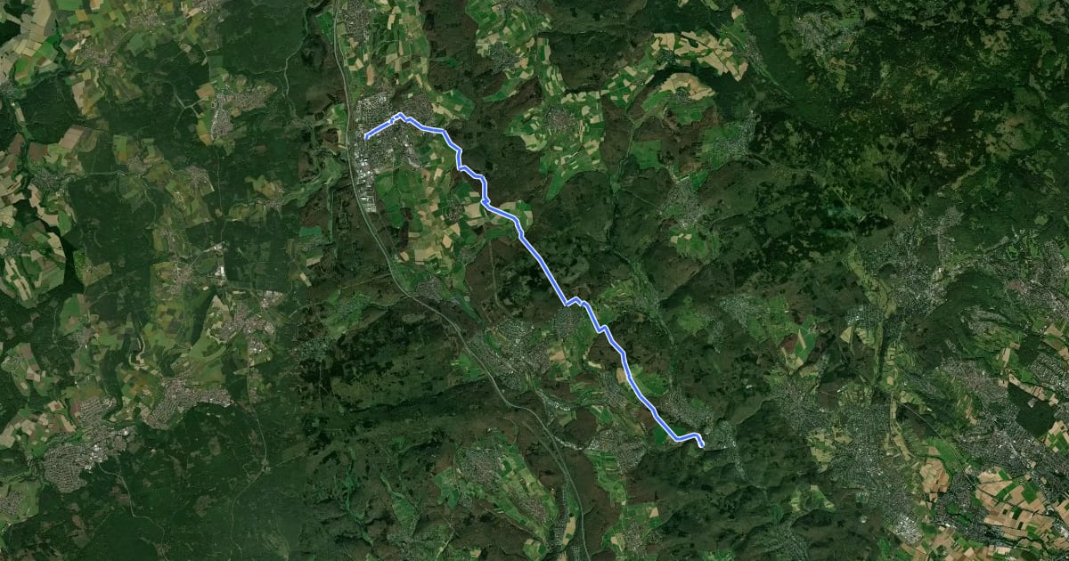 Маршрут Taunusklub Route 102 на спутниковом снимке