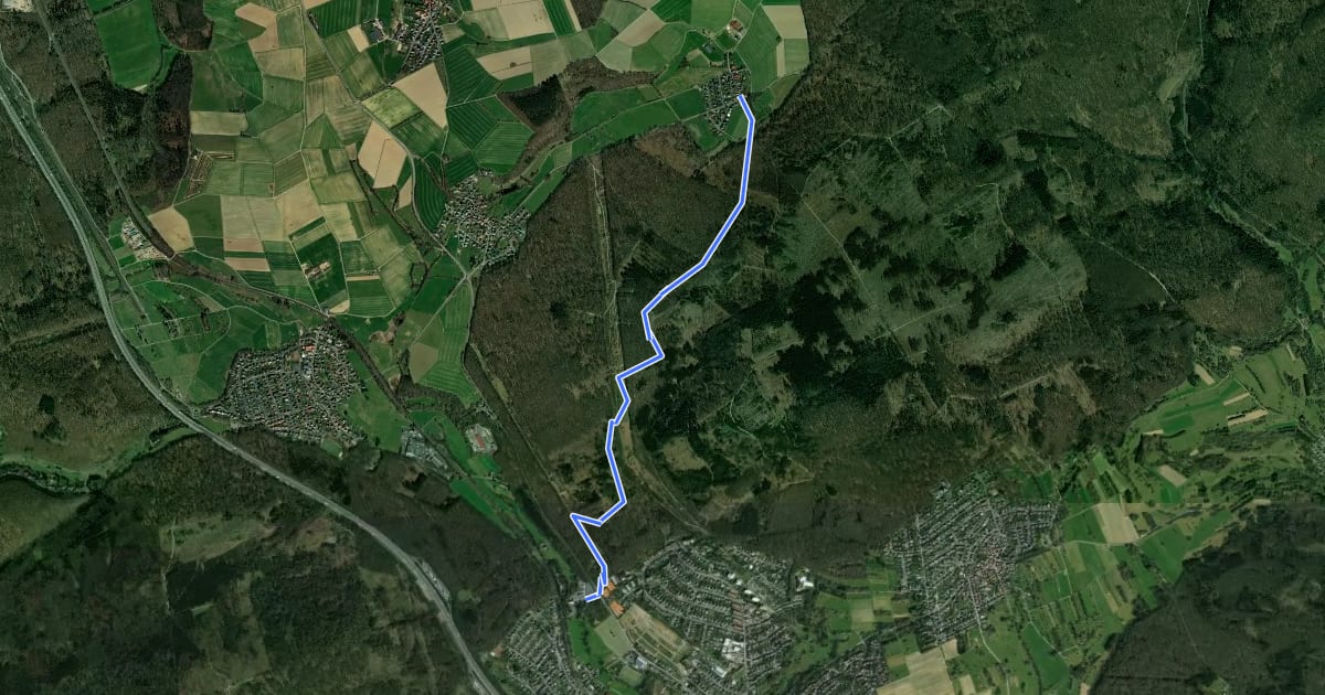 Маршрут Taunusklub Route 103 на спутниковом снимке