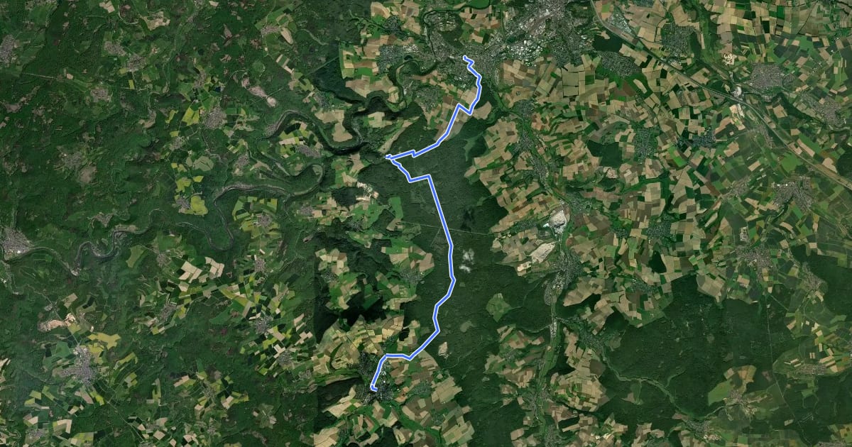 Маршрут Taunusklub Route 106 на спутниковом снимке