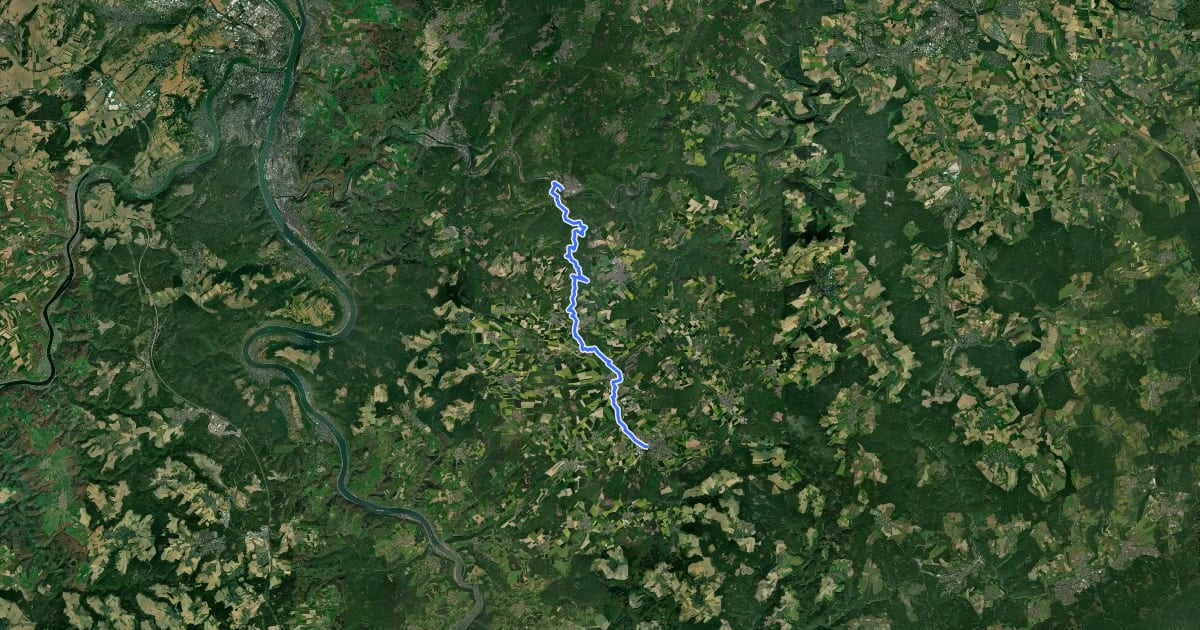 Маршрут Taunusklub Route 109 на спутниковом снимке