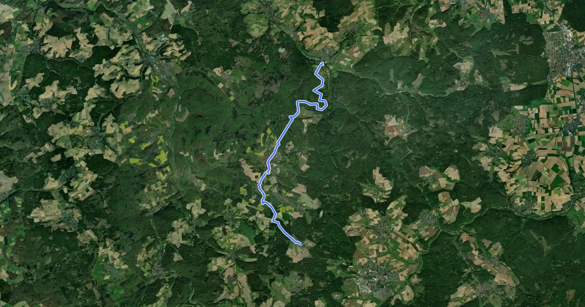 Маршрут Taunusklub Route RMV3 на спутниковом снимке