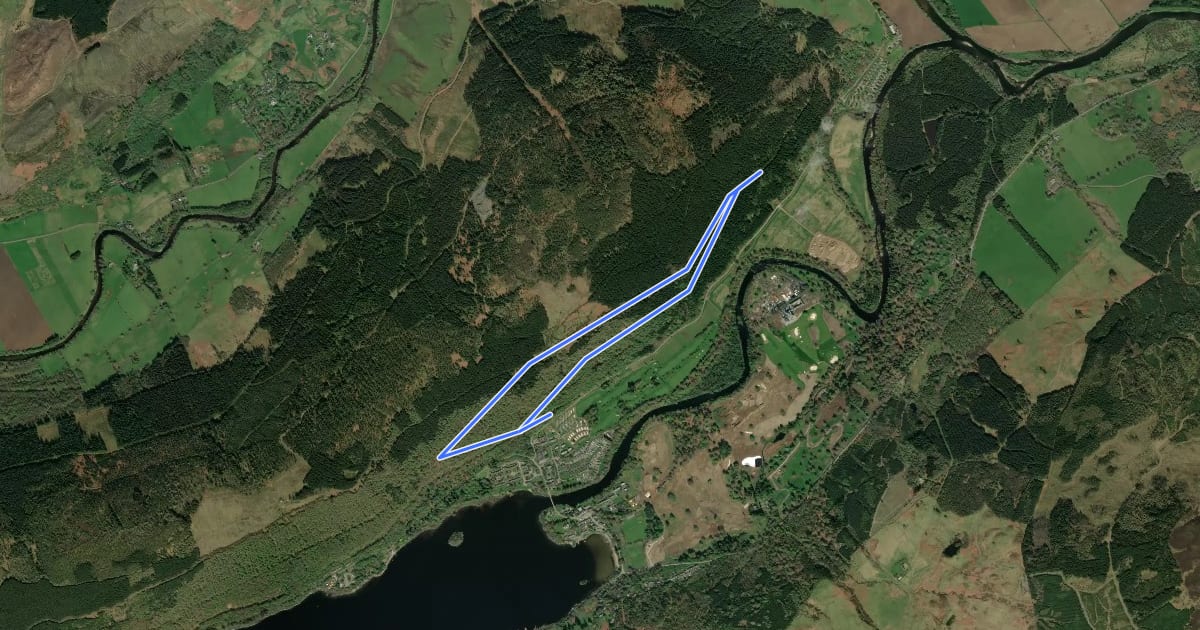 Маршрут Taymouth Trail на спутниковом снимке