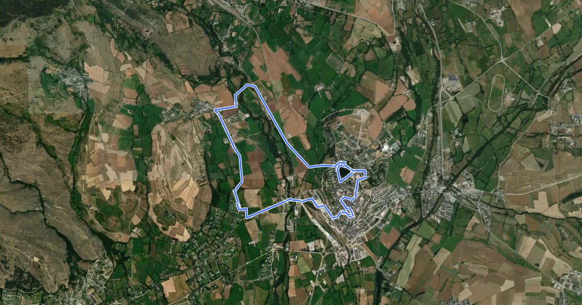 Маршрут TC063 Saneja Sant Martí d'Aravó Puigcerdà на спутниковом снимке