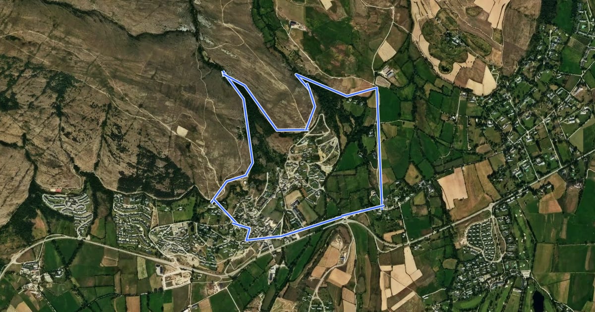 Маршрут TC077 Camí de l'aigua de Bolvir на спутниковом снимке